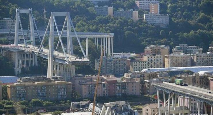Появилось новое видео обрушения моста в Генуе