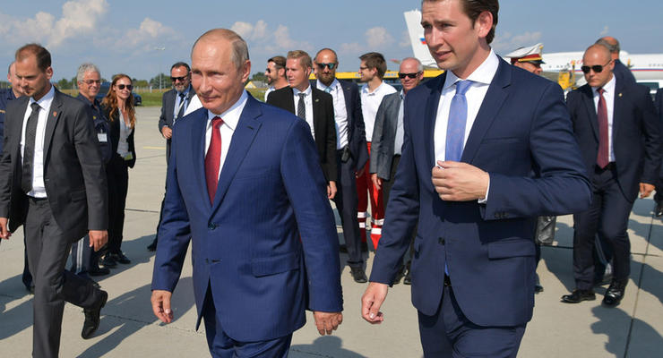 Позиция Австрии по РФ не изменилась из-за визита Путина