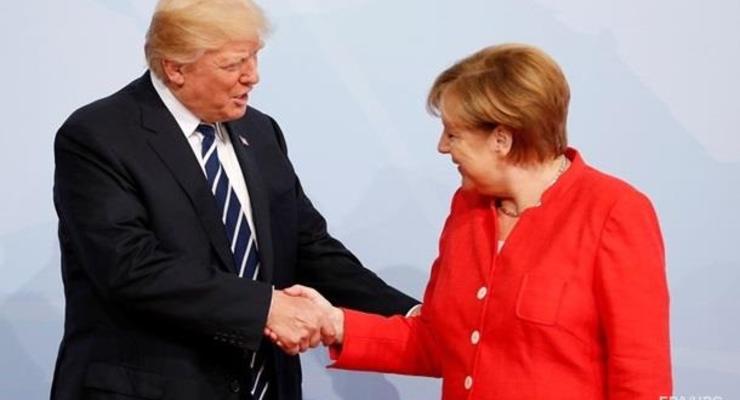 Трамп и Меркель переговорили об Украине