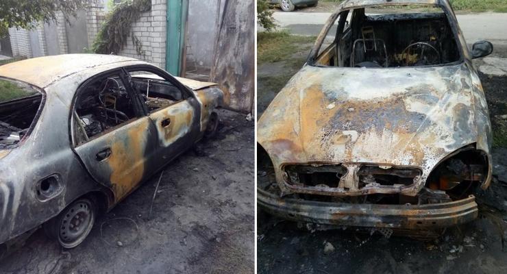 В Херсоне сожгли автомобиль представителя Батькивщины