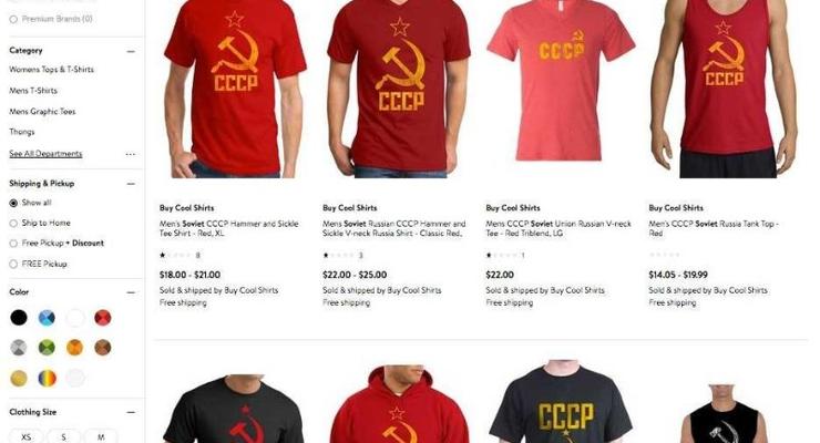 Walmart убрал из продажи футболки с символикой СССР