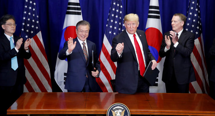 США и Южная Корея подписали новое соглашение о свободной торговле