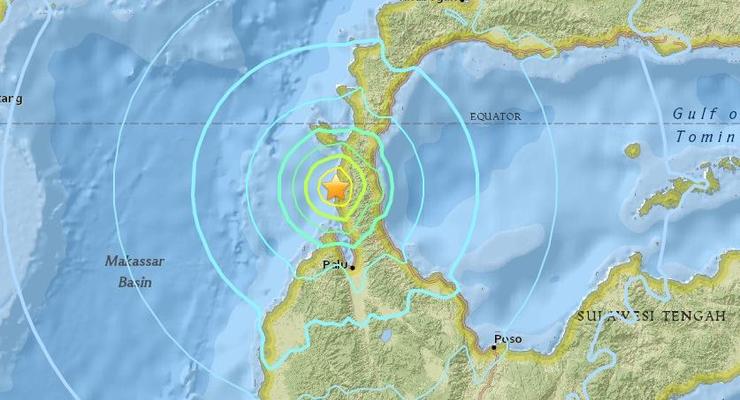 У берегов Индонезии произошло землетрясение магнитудой 6,1
