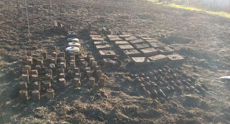 В Харьковской области во дворе частного дома нашли 229 боеприпасов