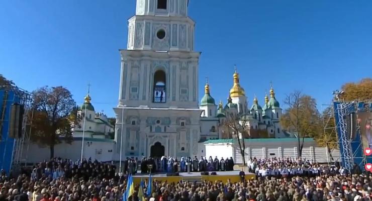 В Киеве прошел молебен за Украину
