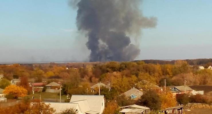 Масштабный пожар произошел на военном полигоне под Харьковом