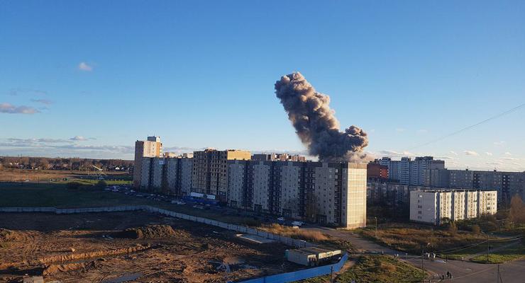 В Ленинградской области произошел крупный взрыв