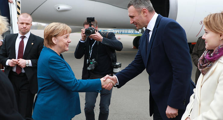 Кличко во время встречи с Ангелой Меркель выразил ей благодарность за поддержку Украины