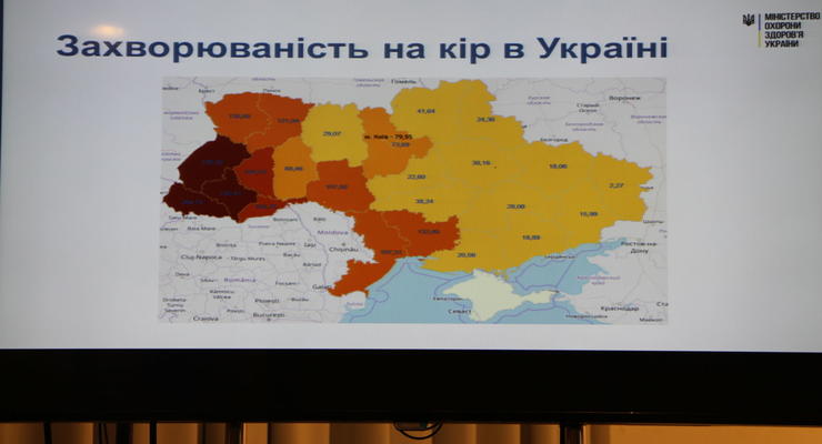 Заболеваемость корью в Украине выросла в семнадцать раз