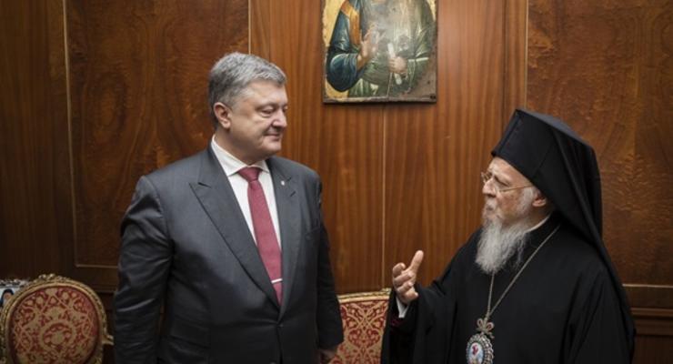 Порошенко встретится с Константинопольским патриархом