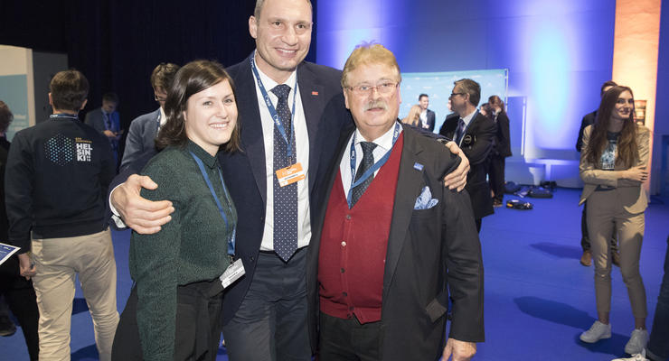 Кличко присоединился к съезду ЕНП в Хельсинки, где обсудил ключевые вызовы Европы