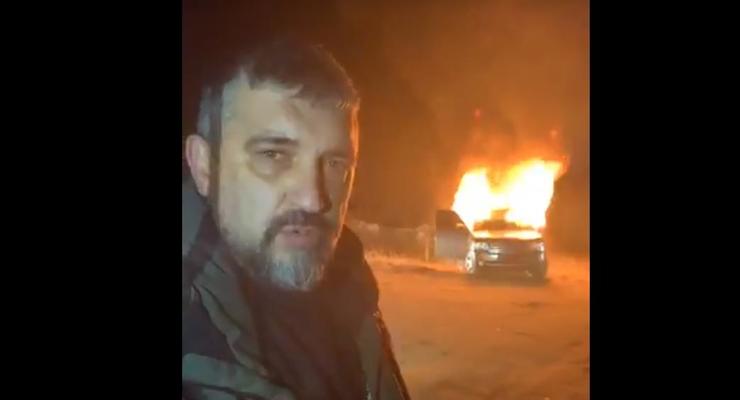 Лидер "евробляхеров" сжег свой автомобиль