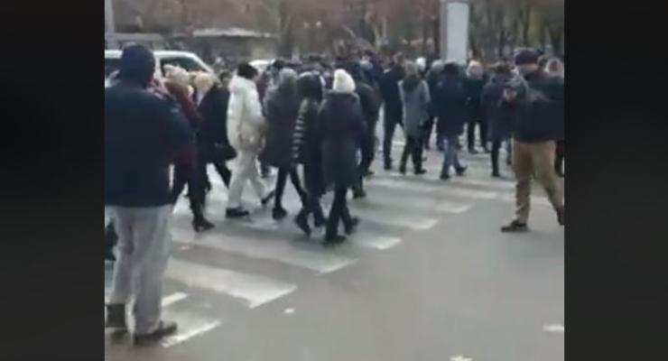 Одесситы протестуют из-за отсутствия отопления