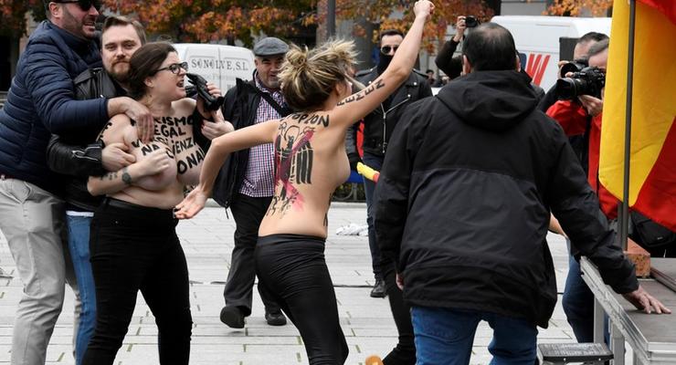В Мадриде Femen пытались сорвать акцию в честь годовщины смерти Франко