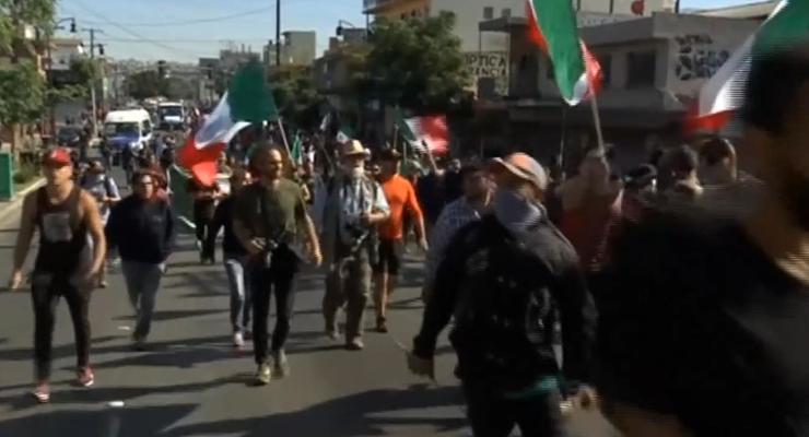 В Мексике протестуют против мигрантов из Центральной Америки