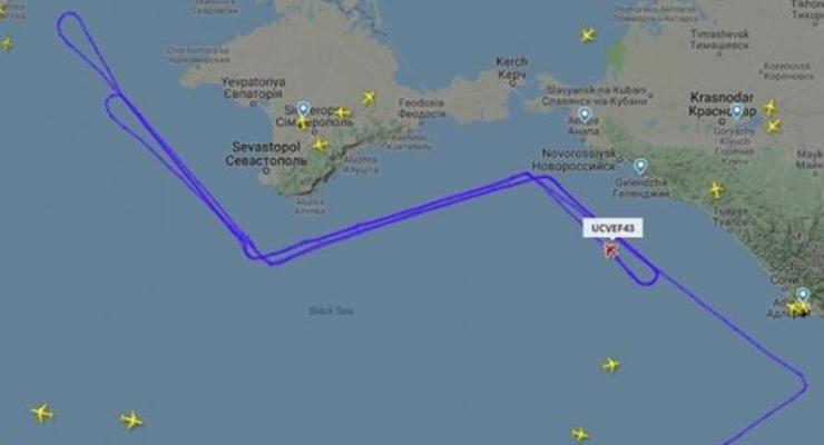 Неопознанный самолет кружил над побережьем Крыма