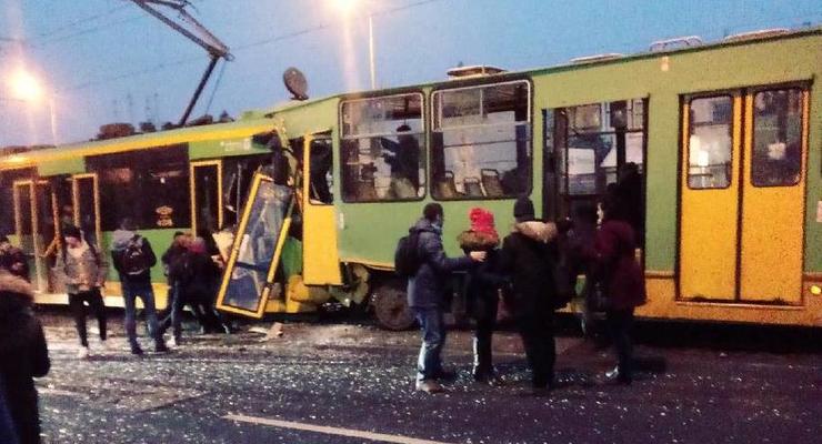 В Польше столкнулись три трамвая, есть пострадавшие