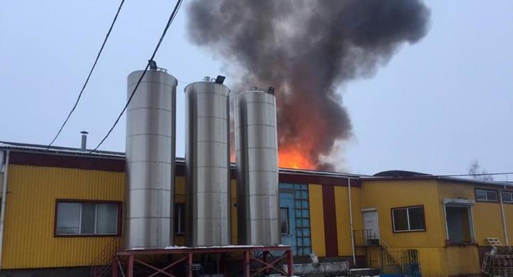 В Винницкой области горел маслозавод