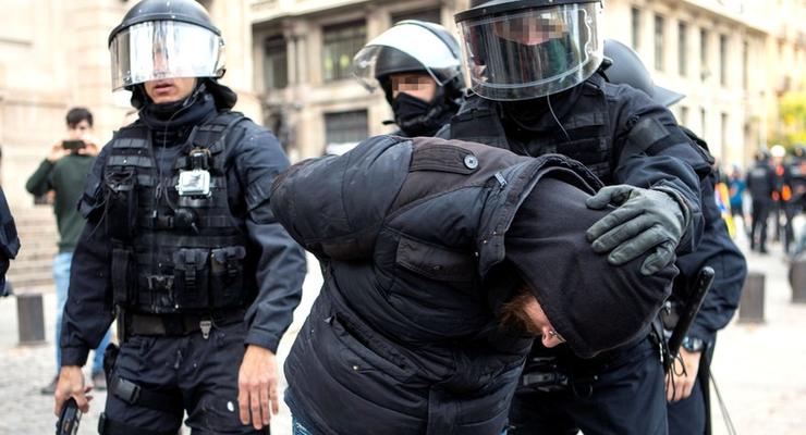 Протесты в Барселоне: число пострадавших выросло до 62