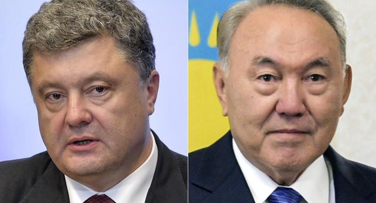 Порошенко и Назарбаев обсудили торгово-экономическое сотрудничество стран