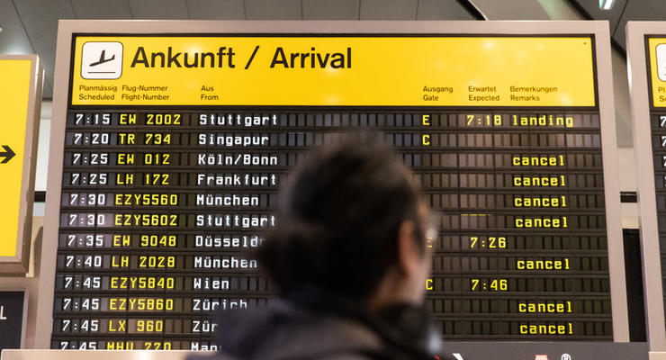 В Германии бастуют сотрудники аэропортов