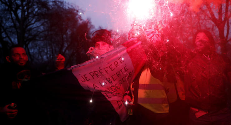 Протесты в Париже: задержаны 20 человек