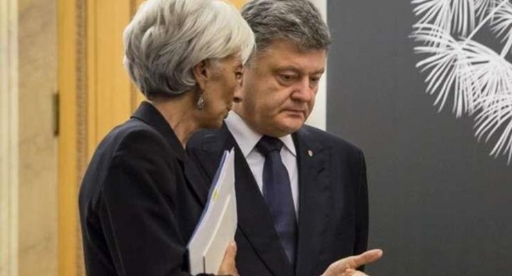 Порошенко проведет переговоры с главой МВФ