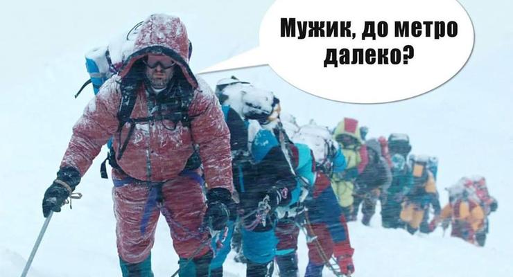 Снегоколлапс в Киеве: фотожабы из Сети