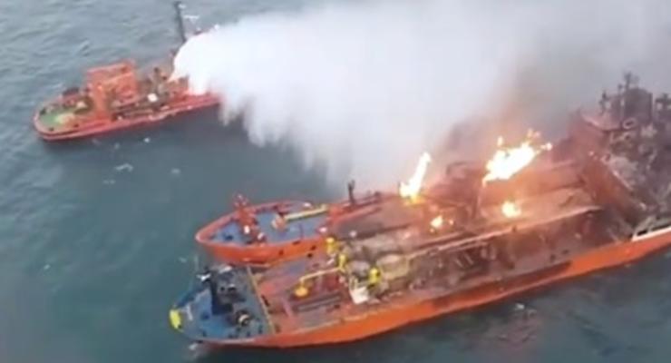 Пожар танкеров в Черном море: поисковая операция завершена