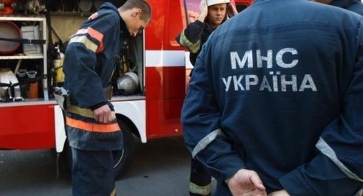 В торговом центре Харькова произошел пожар