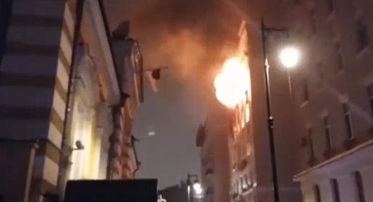 При пожаре в центре Москвы погибли два человека