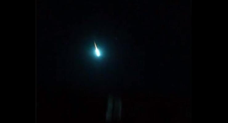 Падение метеорита в Венесуэле попало на видео