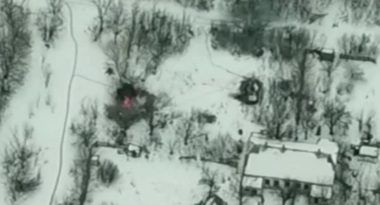 Азов показал видео уничтожения БМП сепаратистов