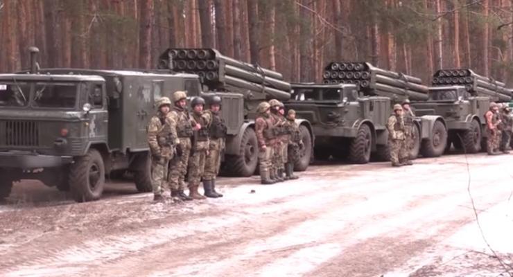 Украинские военные отработали применение РСЗО Ураган