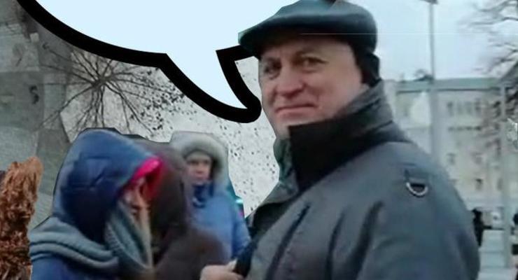 Харьковчане за деньги вышли на фейковый митинг в поддержку маньяка