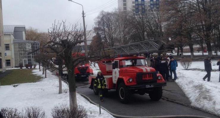 В Киеве произошел пожар в НАУ
