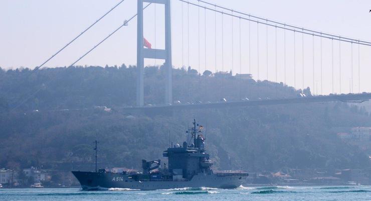 Военный корабль Германии вошел в Черное море