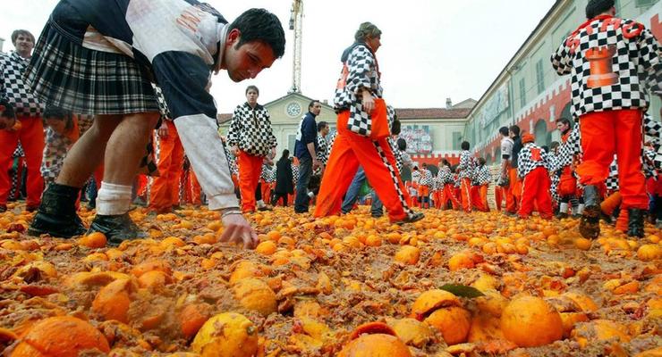 В Италии стартует "апельсиновое побоище"