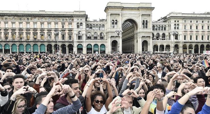 На марш против расизма вышли 200 тысяч итальянцев