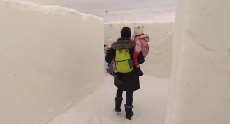 В Канаде создан крупнейший в мире снежный лабиринт