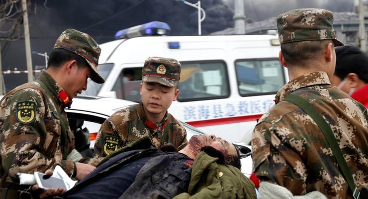 Число жертв взрыва в Китае возросло до 64 человек