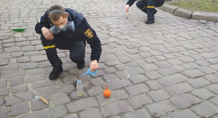 В центре Львова разлили килограмм ртути
