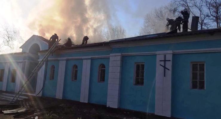 В Днепропетровской области горела церковь