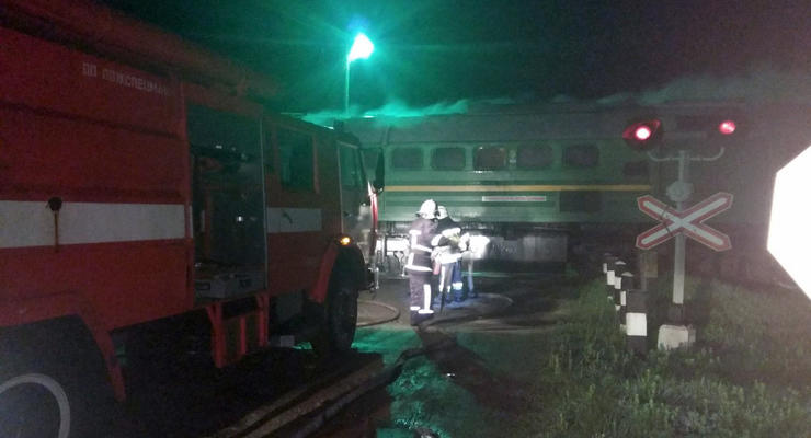 В поезде "Черновцы - Киев" произошел пожар