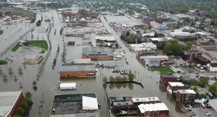 Масштабный потоп в США: Миссисипи прорвала дамбы