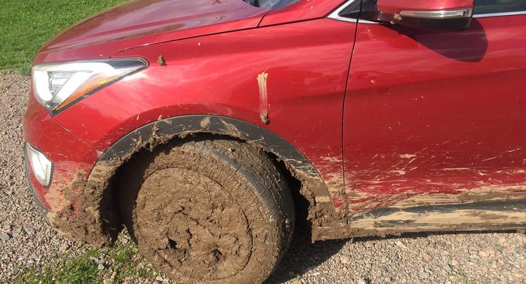 "Где дорога?": Житель Черкасской области спас застрявшее в грязи авто посла Канады