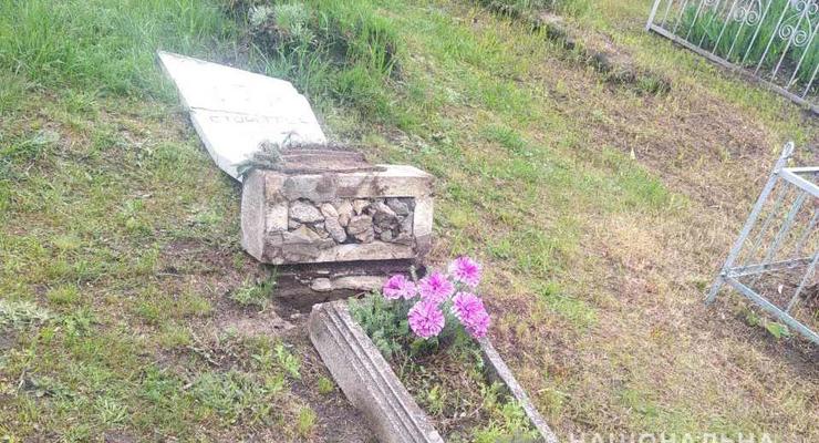 В Полтавской области ученики 1-4 классов разгромили более 20 могил