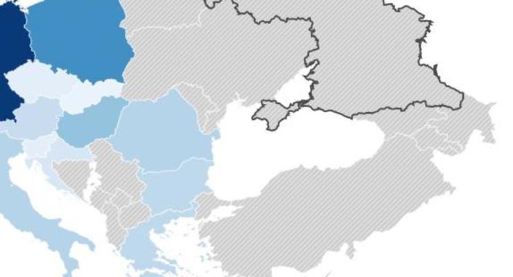 Сайт о выборах в ЕC показал Украину без Крыма