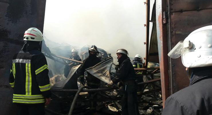 В Харькове произошел масштабный пожар