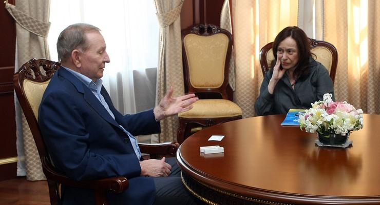 Кучма встретился с координатором ООН и обсудил прекращение огня на Донбассе